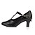 abordables Chaussures de bal, de danse moderne-Femme Modernes Flocage Talon Professionnel Talon Cubain Noir 1 &quot;- 1 3/4&quot; Non Personnalisables