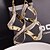 cheap Earrings-Women&#039;s Drop Earrings Classic Twisted Star Ladies Earrings Jewelry Golden / Silver For Wedding Party Casual Daily