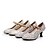 baratos Sapatos Para Dança de Salão &amp; Dança Moderna-Mulheres Sapatos de Dança Moderna Salto Lantejoulas Salto Personalizado Personalizável Sapatos de Dança Dourado / Prata