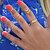 Недорогие Модные кольца-Кольцо на кончик пальца Контур Золотой Серебряный Сплав В форме листа принцесса Мода Классика / Жен.