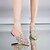 cheap Women&#039;s Sandals-Women&#039;s Shoes Synthetic Flat Heel Comfort / Pointed Toe Sandals Dress / Casual Silver / Gold / Champagne