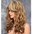 cheap Synthetic Trendy Wigs-Synthetic Wig Body Wave Wavy Layered Haircut Wig Blonde Medium Length Brown Synthetic Hair 20 inch Women&#039;s Side Part With Bangs For European Blonde