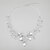 preiswerte Halsketten-Halskette Damen Kristall Klar Künstliche Perle Durchsichtig Klar Modische Halsketten Schmuck für Hochzeit Party Jahrestag Geburtstag Geschenk Verlobung