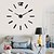 cheap DIY Wall Clocks-Uermerstar Fashion Design Black color Large Wall Clock Home Decor 3D Diy Clock Diameter 39 in