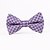 cheap Men&#039;s Accessories-Purple Squares Men Bow Ties