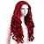 levne Kostýmová paruka-syntetická paruka kudrnatá postranní paruka dlouhá červená dámská haloweenská paruka ze syntetických vlasů vysoké kvality
