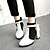 Χαμηλού Κόστους Γυναικείες Μπότες-Γυναικεία Μπότες Αποκλείστε τις μπότες των τακουνιών Μποτάκια μποτάκια Φερμουάρ Κοντόχοντρο Τακούνι Causal Φόρεμα Γραφείο &amp; Καριέρα Λουστρίν Φθινόπωρο Χειμώνας Λευκό Μαύρο Μπορντώ / Μποτίνια