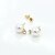 baratos Brincos-Women&#039;s Crystal Stud Earrings European Fashion 18K Gold Plated Pearl Imitation Pearl Earrings Jewelry Gold / Silver For / Imitation Diamond / Rhinestone / Austria Crystal