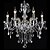 ieftine Design Stil Lumânare-6-Light 55(21.7&quot;) Cristal Candelabre Cristal Sticlă Lumânare stil Galvanizat Tradițional / Clasic 110-120V 220-240V