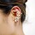baratos Argolas de orelha-Mulheres Punhos da orelha Luxo Strass Imitações de Diamante Brincos Jóias Para Casamento Festa Diário Casual Esportes