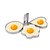 preiswerte Eierutensilien-Kunststoff DIY Mold Kreative Küche Gadget Küchengeräte Werkzeuge Für Egg 3 Stück