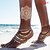 cheap Body Jewelry-Women&#039;s Anklet Barefoot Sandals Layered Bikini Multi Layer Sequins Anklet Jewelry Golden For Daily Casual