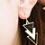 preiswerte Ohrringe-Damen Tropfen-Ohrringe Ohrringe baumeln Geometrisch damas Modisch Europäisch Ohrringe Schmuck Schwarz / Weiß / Farbbildschirm Für