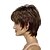 cheap Older Wigs-Synthetic Wig Straight Straight With Bangs Wig Short Brown Synthetic Hair Women&#039;s Side Part Brown