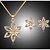 cheap Jewelry Sets-Women&#039;s Jewelry Set Earrings Jewelry Golden For Wedding Party Daily / Necklace / Rhinestone