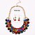 abordables Collares-Mujer Collares Declaración - Importante Morado, Arco iris Gargantillas Joyas Para Fiesta