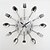 cheap Novelty Wall Clocks-Cool Stylish Modern Design Wall Clock Silver Kitchen Cutlery Utensil Vintage Design Wall Clock Spoon Fork Home Decor