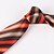 cheap Men&#039;s Accessories-Men&#039;s Party/Evening Wedding Formal Orange Striped Polyester Necktie