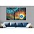 tanie Obrazy olejne-Ręcznie malowane Streszczenie Poziomy Brezentowy Hang-Malowane obraz olejny Dekoracja domowa Trzy panele