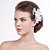 זול כיסוי ראש לחתונה-אורגנזה פרחים עם 1 חתונה / אירוע מיוחד כיסוי ראש