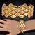 ieftine Brățări la Modă-Pentru femei Cristal Brățări cu Lanț &amp; Legături Brățări Bangle Bratari Vintage Multistratificat femei Lux Multistratificat Dubai Elizabeth Locke 18K Placat cu Aur Bijuterii brățară Auriu Pentru Nunt