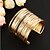cheap Bracelets-Cuff Bracelet Unique Design Party Work Casual Vintage Gold Plated Bracelet Jewelry Screen Color For Party Gift Valentine