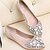 cheap Women&#039;s Flats-Women&#039;s Leatherette Spring / Summer / Fall Comfort Flat Heel Sparkling Glitter Silver / Pink / Golden