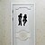 cheap Wall Stickers-Wall Stickers Wall Decals Style Men And Women Toilet Bathroom Decoration PVC Wall Stickers