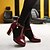 Χαμηλού Κόστους Γυναικείες Μπότες-Γυναικεία Μπότες Αποκλείστε τις μπότες των τακουνιών Μποτάκια μποτάκια Φερμουάρ Κοντόχοντρο Τακούνι Causal Φόρεμα Γραφείο &amp; Καριέρα Λουστρίν Φθινόπωρο Χειμώνας Λευκό Μαύρο Μπορντώ / Μποτίνια