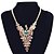 cheap Necklaces-Women&#039;s Synthetic Diamond Pendant Necklace Statement Necklace Peacock Dainty Statement Ladies European Rhinestone Alloy Screen Color Necklace Jewelry For