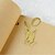 cheap Office Supplies &amp; Decorations-Rose Design Golden Metal Bookmark