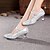 preiswerte Schuhe für Standardtanz und Modern Dance-Damen Schuhe für modern Dance Absätze Schnalle Kubanischer Absatz Silber Gold Schnalle