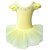 Χαμηλού Κόστους Φορέματα-Νήπιο Κοριτσίστικα Δαντέλα Μονόχρωμο Κοντομάνικο Βαμβάκι Φόρεμα Κίτρινο