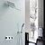 abordables Robinetteries de douche-Robinet de douche - Moderne Chrome Système de douche Soupape céramique / Laiton / Deux poignées trois trous