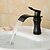 cheap Bathroom Sink Faucets-Bathroom Sink Faucet - Waterfall Oil-rubbed Bronze Widespread One Hole / Single Handle One HoleBath Taps