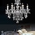 abordables Éclairages style bougies-6 lumières 55(21.7&quot;) Cristal Lustre Cristal Verre Bougie Plaqué Traditionnel / Classique 110-120V 220-240V