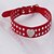 abordables Colliers, harnais et laisses pour chiens-Chat Chien Colliers Strass faux cuir Noir Rouge