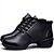 cheap Dance Boots-Women&#039;s Dance Sneakers Leather Sneaker / Split Sole Stitching Lace / Lace-up Low Heel Non Customizable Dance Shoes Black / Red