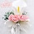 olcso Ajándékok és dekorációk-Esküvői virágok Virágkitűzők Esküvő Poliészter / Hab / Szatén 5,51&quot; (Kb. 14 cm)