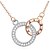 cheap Necklaces-Clear Alloy Rose Gold Necklace Jewelry For Party Anniversary Birthday Gift Causal Daily