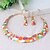 cheap Jewelry Sets-Jewelry Set - Cubic Zirconia Vintage, Party, Casual Include Hoop Earrings White / Rainbow For Party / Necklace