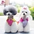 billiga Hundkläder-Katt Hund Klänningar Snusnäsdukar och mössor Cosplay Bröllop Hundkläder Gul Kostym Cotton XS S M L XL