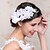 Χαμηλού Κόστους Κεφαλό Γάμου-Γυναικείο Κορίτσι Λουλουδιών Στρας Απομίμηση Μαργαριτάρι Βαμβακοφανέλλα Headpiece-Γάμος Ειδική Περίσταση Λουλούδια 1 Τεμάχιο