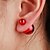 olcso Divat fülbevalók-Női Beszúrós fülbevalók - Piros / Zöld / Rózsaszín Kompatibilitás Esküvő Napi Hétköznapi