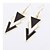 levne Náušnice-Dámské Visací náušnice houpat náušnice Geometrické dámy Módní Evropský Náušnice Šperky Černobílá / Barva obrazovky Pro