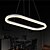 voordelige Hanglampen-78cm (30.8inch) LED Plafond Lichten &amp; hangers Metaal Acryl Geschilderde afwerkingen Modern eigentijds 90-240V