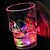 tanie Akcesoria do napojów-wysokiej jakości kolorowe lampy indukcyjne kreatywny czaszki szklanki wody (400 ml losowy kolor)