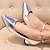 cheap Women&#039;s Heels-Women&#039;s Shoes Chunky Heel Pointed Toe Pumps/Heels Dress Silver/Gold