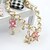 cheap Bracelets-Crystal Chain Bracelet Party Work Casual Vintage European 18K Gold Plated Bracelet Jewelry White / Black / Pink For / Imitation Diamond / Austria Crystal