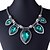 cheap Necklaces-Women&#039;s Choker Necklace - Zircon Drop Luxury, Fashion, Statement Black, Green, Blue Necklace For Daily, Casual